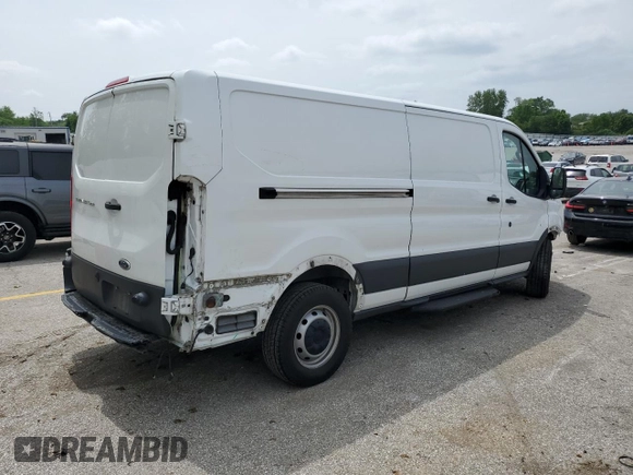 2018 Ford Transit with VIN 1FTYR2YM7JKB11758, listed as a Copart auction lot 56549705 with 104,015 mi miles and Salvage title. Bid and sale history available at DreamBid. Image 3.