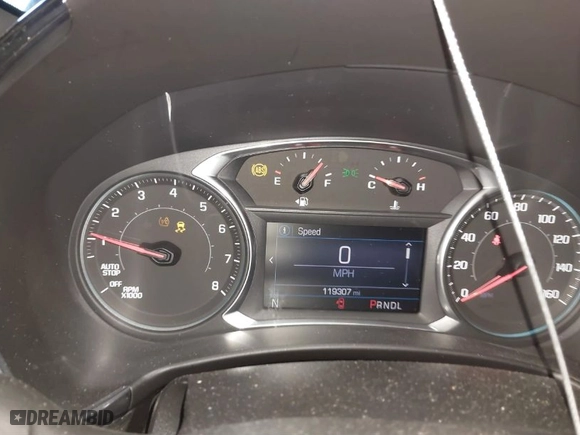 2020 Chevrolet Equinox LT with VIN 2GNAXUEV4L6228503, listed as a IAAI auction lot 41637102 with 119,307 mi miles. Bid and sale history available at carsss.com. Image 7.