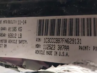 2015 Chrysler 200 S with VIN 1C3CCCBB7FN629131, listed as a IAAI auction lot 41428282 with 290,014 mi miles and . Bid and sale history available at carsss.com. Image 9.