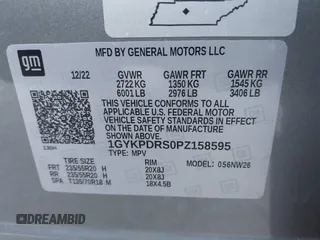 2023 Cadillac XT6 AWD Premium Luxury with VIN 1GYKPDRS0PZ158595, listed as a IAAI auction lot 41051122 with 39,653 mi miles and . Bid and sale history available at DreamBid. Image 9.