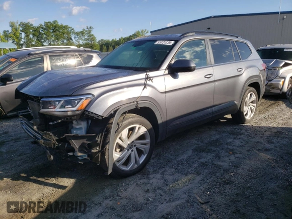 2021 Volkswagen Atlas SE with VIN 1V2JP2CA2MC559861, listed as a Copart auction lot 55724125 with 44,041 mi miles and Salvage title. Bid and sale history available at DreamBid. Image 1.