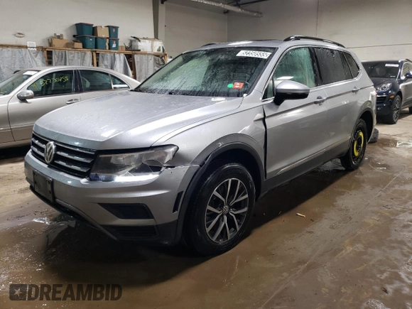 2020 Volkswagen Tiguan SE with VIN 3VV3B7AX1LM002984, listed as a Copart auction lot 52350555 with 94,365 mi miles and Salvage Title. Bid and sale history available at DreamBid. Image 1.
