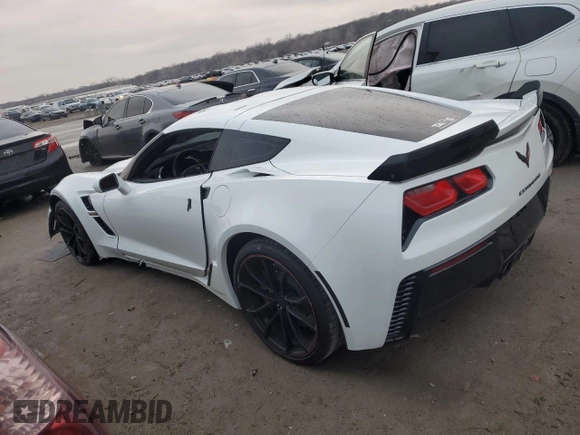 2017 Chevrolet Corvette Grand Sport 2LT with VIN 1G1YY2D79H5103035, listed as a Copart auction lot 86903954 with 27,785 mi miles and Salvage Title. Bid and sale history available at carsss.com. Image 2.