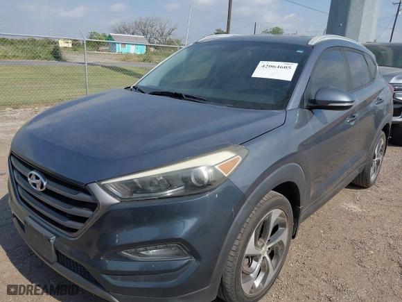 2016 Hyundai Tucson Limited with VIN KM8J33A29GU148840, listed as a IAAI auction lot 42064605 with 119,186 mi miles. Bid and sale history available at carsss.com. Image 17.
