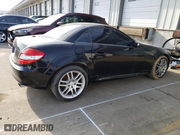 2008 Mercedes-Benz SLK-Class 3.0L with VIN WDBWK54F08F183262, listed as a Copart auction lot 41774154 with 24,169 mi miles and Non Repairable. Bid and sale history available at carsss.com. Image 3.
