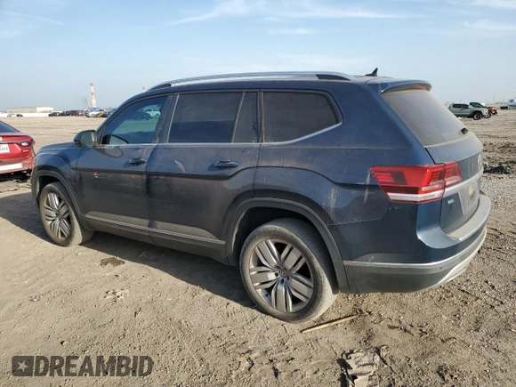2019 Volkswagen Atlas SEL with VIN 1V2MR2CA5KC557039, listed as a Copart auction lot 49177845 with 73,410 mi miles and Salvage title. Bid and sale history available at DreamBid. Image 2.