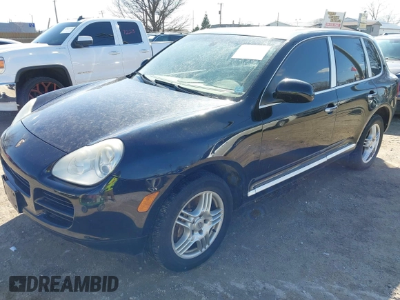 2005 Porsche Cayenne S with VIN WP1AB29P25LA65267, listed as a IAAI auction lot 41873162 with 188,413 mi miles. Bid and sale history available at carsss.com. Image 2.