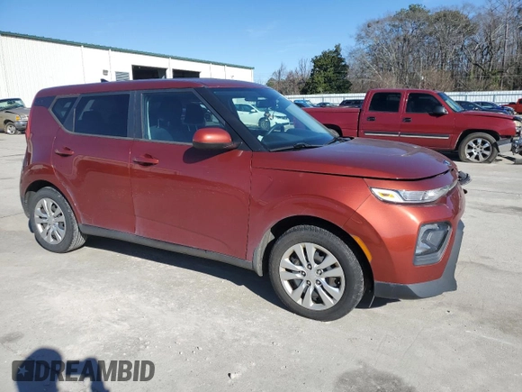 2020 Kia Soul LX with VIN KNDJ23AU8L7119475, listed as a Copart auction lot 46414965 with 90,343 mi miles and Salvage Title. Bid and sale history available at carsss.com. Image 4.