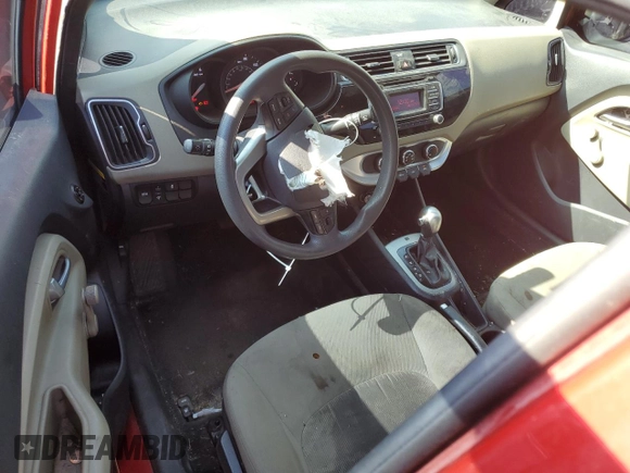 2017 Kia Rio LX with VIN KNADM4A39H6072021, listed as a Copart auction lot 67768094 with 122,119 mi miles and Salvage Title. Bid and sale history available at DreamBid. Image 8.