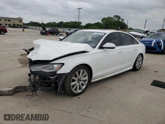2016 Audi A6 Premium with VIN WAUFFAFCXGN043643, listed as a Copart auction lot 54610795 with Not provided miles and Salvage title. Bid and sale history available at DreamBid. Image 1.