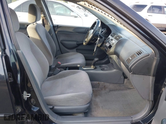 2001 Honda Civic LX with VIN 2HGES16501H619916, listed as a IAAI auction lot 41599951 with 230,395 mi miles. Bid and sale history available at carsss.com. Image 5.