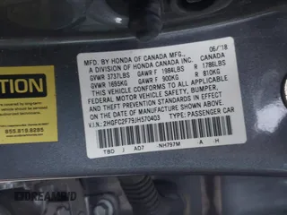 2018 Honda Civic EX with VIN 2HGFC2F79JH570403, listed as a IAAI auction lot 42018123 with 165,821 mi miles and . Bid and sale history available at DreamBid. Image 9.