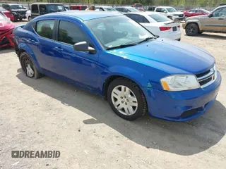 2012 Dodge Avenger SE with VIN 1C3CDZAB6CN200611, listed as a IAAI auction lot 41983441 with 184,464 mi miles. Bid and sale history available at carsss.com. Image 1.