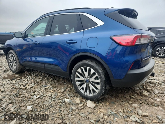 2022 Ford Escape Titanium with VIN 1FMCU9J97NUB05438, listed as a Copart auction lot 62132125 with 35,385 mi miles and Salvage title. Bid and sale history available at DreamBid. Image 2.