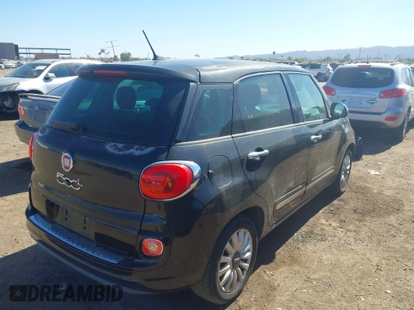 2015 FIAT 500L Lounge with VIN ZFBCFACH1FZ033227, listed as a IAAI auction lot 41636790 with 96,321 mi miles. Bid and sale history available at carsss.com. Image 4.
