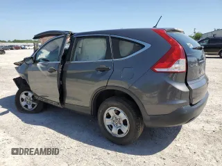 2013 Honda CR-V LX with VIN 5J6RM3H30DL000736, listed as a Copart auction lot 61346285 with Not provided miles and Non repairable. Bid and sale history available at DreamBid. Image 2.