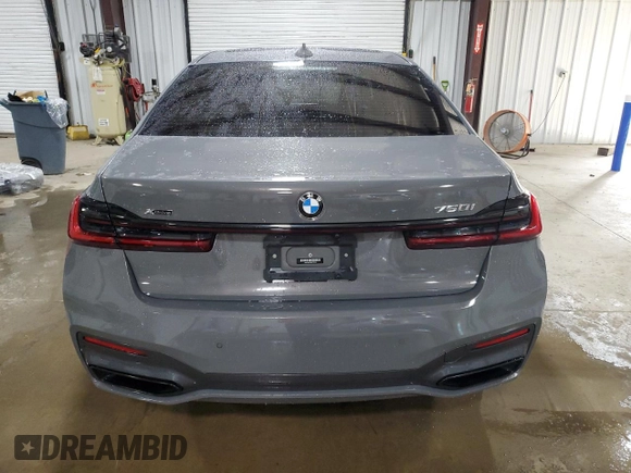 2021 BMW 7 Series 750i xDrive with VIN WBA7U2C0XMCF73616, listed as a Copart auction lot 62939935 with 57,052 mi miles and Salvage title. Bid and sale history available at DreamBid. Image 6.