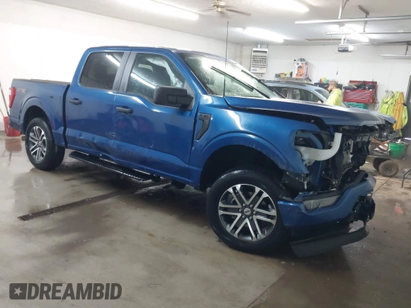 2023 Ford F-150 XL with VIN 1FTEW1EP8PKG08718, listed as a IAAI auction lot 41609293 with 26,414 mi miles. Bid and sale history available at carsss.com. Image 1.