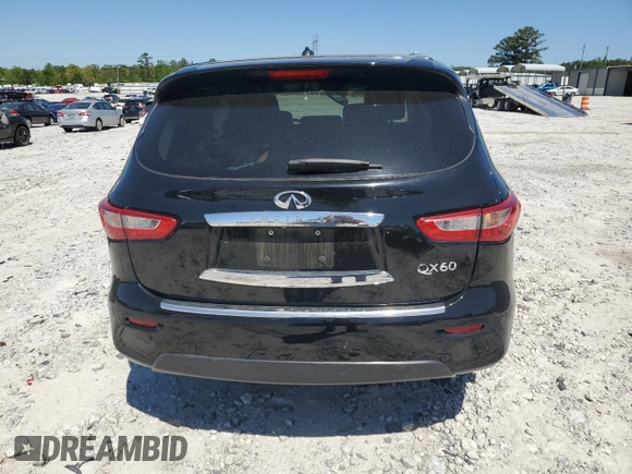 2014 Infiniti QX60 with VIN 5N1AL0MM6EC510069, listed as a Copart auction lot 53348075 with 132,356 mi miles and Salvage Title. Bid and sale history available at carsss.com. Image 6.