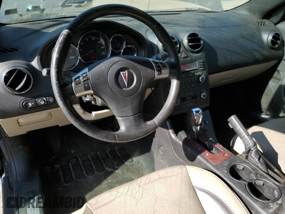 2008 Pontiac G6 GT with VIN 1G2ZH361484283271, listed as a Copart auction lot 48124695 with 134,855 mi miles and Salvage title. Bid and sale history available at DreamBid. Image 8.
