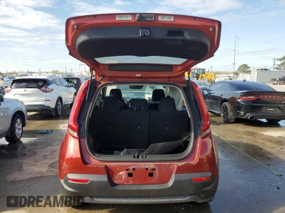 2021 Kia Soul LX with VIN KNDJ23AU4M7793074, listed as a Copart auction lot 48712275 with 64,483 mi miles and Salvage Title. Bid and sale history available at carsss.com. Image 6.