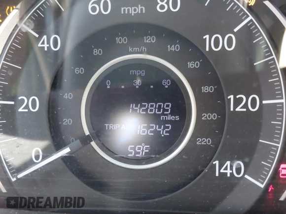 2014 Honda CR-V EX with VIN 5J6RM4H5XEL017407, listed as a IAAI auction lot 41761725 with 142,809 mi miles. Bid and sale history available at carsss.com. Image 15.