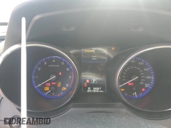 2016 Subaru Outback Limited with VIN 4S4BSENCXG3226960, listed as a Copart auction lot 57768185 with 201,303 mi miles and Salvage title. Bid and sale history available at DreamBid. Image 9.