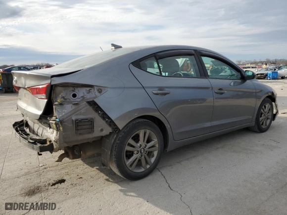 2018 Hyundai Elantra SEL with VIN 5NPD84LF1JH319820, listed as a Copart auction lot 45354655 with 101,723 mi miles and Salvage Title. Bid and sale history available at carsss.com. Image 3.