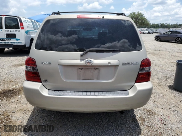 2005 Toyota Highlander z VIN JTEGP21A450077647, wystawiony jako Copart lot #58567125 z przebiegiem 189 302 mil mil oraz Szkoda całkowita • Salvage title. Historia ofert i sprzedaży dostępna na DreamBid. Obrazek 6.