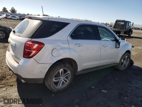 2016 Chevrolet Equinox LTZ with VIN 2GNFLGE32G6261555, listed as a Copart auction lot 48196325 with 47,530 mi miles and Salvage Title. Bid and sale history available at carsss.com. Image 3.