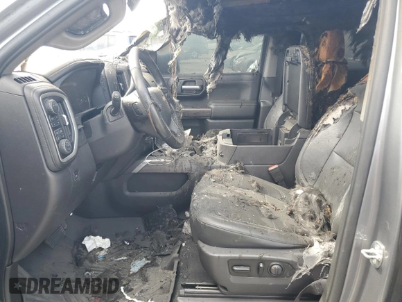 2021 Chevrolet Silverado 1500 LTZ with VIN 3GCUYGET5MG113918, listed as a Copart auction lot 75355524 with Not Provided miles and Non Repairable. Bid and sale history available at DreamBid. Image 7.