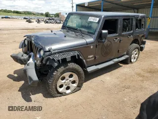 2014 Jeep Wrangler Unlimited Sahara z VIN 1C4BJWEG4EL262205, wystawiony jako Copart lot #63114845 z przebiegiem 111 436 mil mil oraz Szkoda całkowita • Salvage title. Historia ofert i sprzedaży dostępna na DreamBid. Obrazek 1.