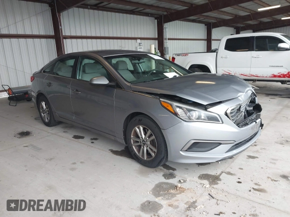 2016 Hyundai Sonata SE with VIN 5NPE24AF0GH375684, listed as a IAAI auction lot 42008639 with 172,199 mi miles and . Bid and sale history available at carsss.com. Image 1.
