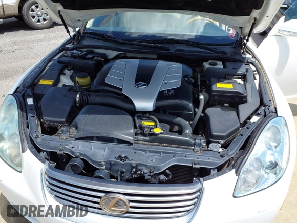 2005 Lexus SC with VIN JTHFN48Y750066841, listed as a IAAI auction lot 42146165 with 129,193 mi miles. Bid and sale history available at carsss.com. Image 10.