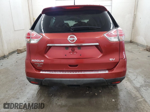 2016 Nissan Rogue S with VIN KNMAT2MTXGP653061, listed as a Copart auction lot 52374665 with 140,219 mi miles and Salvage Title. Bid and sale history available at carsss.com. Image 6.