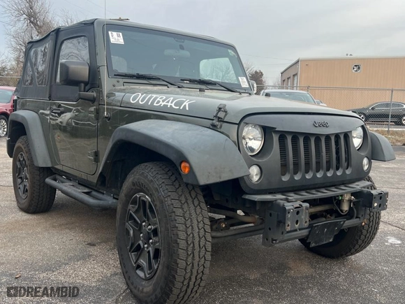 2015 Jeep Wrangler Sport with VIN 1C4AJWAG9FL718797, listed as a Copart auction lot 45998975 with 44,575 mi miles and Clean Title. Bid and sale history available at carsss.com. Image 1.