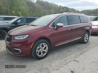 2021 Chrysler Pacifica Limited with VIN 2C4RC3GG7MR573184, listed as a Copart auction lot 54171735 with 41,196 mi miles and Salvage title. Bid and sale history available at DreamBid. Image 1.