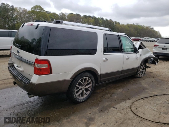 2017 Ford Expedition EL XLT with VIN 1FMJK1HT9HEA80749, listed as a Copart auction lot 49049784 with 0 mi miles and Salvage Title. Bid and sale history available at carsss.com. Image 3.