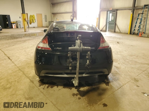 2012 Honda CR-Z EX with VIN JHMZF1D6XCS003649, listed as a Copart auction lot 51978735 with 159,010 mi miles and Salvage Title. Bid and sale history available at carsss.com. Image 6.