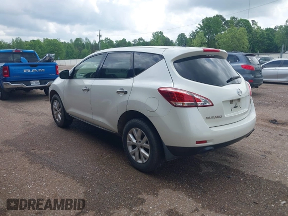 2013 Nissan Murano SV with VIN JN8AZ1MW9DW309293, listed as a IAAI auction lot 41936910 with 225,729 mi miles and . Bid and sale history available at DreamBid. Image 3.