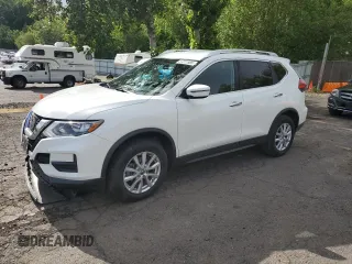 2017 Nissan Rogue SV with VIN KNMAT2MV9HP584222, listed as a Copart auction lot 57811985 with 53,457 mi miles and Salvage title. Bid and sale history available at DreamBid. Image 1.
