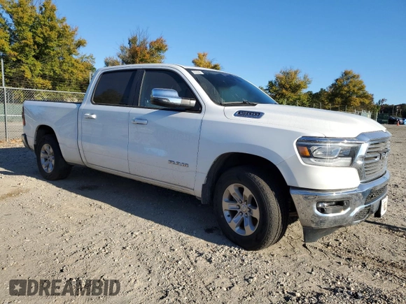 2023 Ram 1500 Laramie with VIN 1C6SRFRT0PN641605, listed as a Copart auction lot 70271924 with 17,917 mi miles and Salvage title. Bid and sale history available at DreamBid. Image 4.