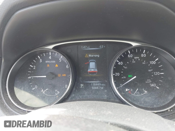 2015 Nissan Rogue SV with VIN 5N1AT2MKXFC755212, listed as a IAAI auction lot 41568466 with 118,449 mi miles. Bid and sale history available at carsss.com. Image 7.