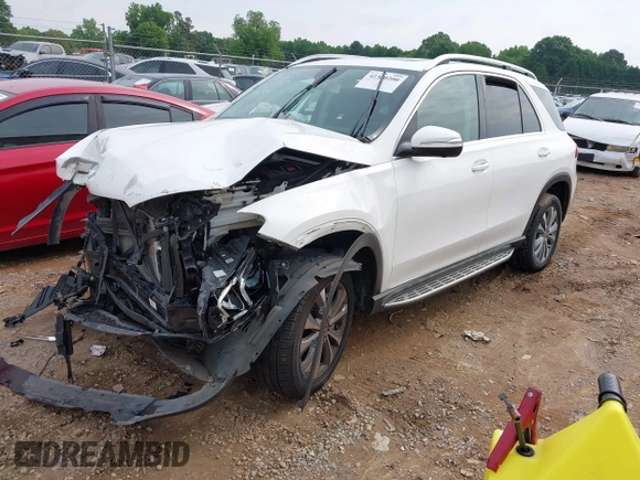 2020 Mercedes-Benz GLE 350 with VIN 4JGFB4KB9LA132775, listed as a IAAI auction lot 42380200 with 61,559 mi miles and . Bid and sale history available at DreamBid. Image 2.