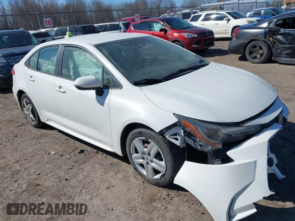 2020 Toyota Corolla LE with VIN JTDEPRAE6LJ080581, listed as a IAAI auction lot 41857698 with 103,901 mi miles. Bid and sale history available at carsss.com. Image 1.