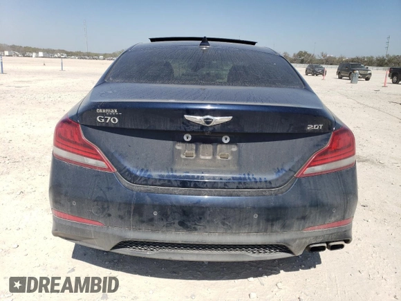 2019 Genesis G70 Advanced with VIN KMTG34LA0KU017086, listed as a Copart auction lot 47943445 with 87,692 mi miles and Salvage title. Bid and sale history available at DreamBid. Image 6.