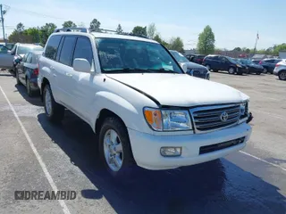 2004 Toyota Land Cruiser with VIN JTEHT05J942064667, listed as a IAAI auction lot 41918167 with 264,856 mi miles. Bid and sale history available at carsss.com. Image 1.