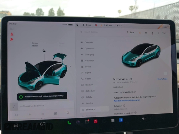 2019 Tesla Model 3 Mid Range z VIN 5YJ3E1EA4KF361967, wystawiony jako IAAI lot #42261724 z przebiegiem 89 902 mil mil oraz . Historia ofert i sprzedaży dostępna na DreamBid. Obrazek 18.