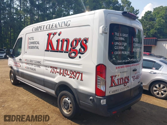 2019 Ford Transit with VIN 1FTYR2CM0KKB82003, listed as a IAAI auction lot 42693012 with 76,937 mi miles and . Bid and sale history available at DreamBid. Image 3.