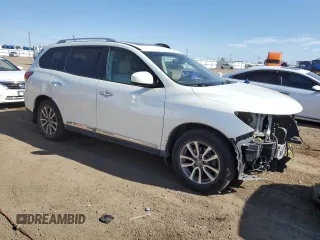 2016 Nissan Pathfinder Platinum with VIN 5N1AR2MM5GC620124, listed as a Copart auction lot 56744205 with 125,493 mi miles and Salvage title. Bid and sale history available at DreamBid. Image 4.